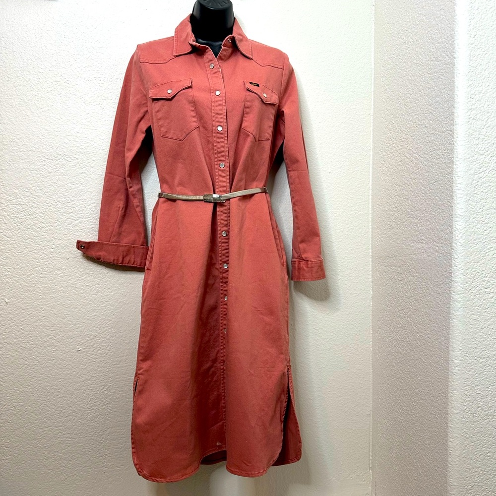 Lee pink/coral denim dress